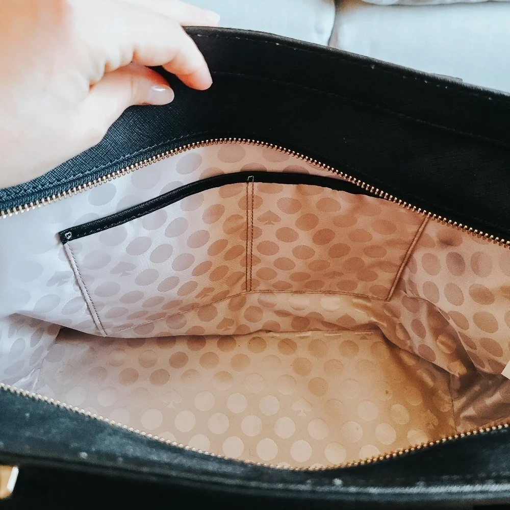 Kate Spade Cedar Street Harmony Black Leather Tote